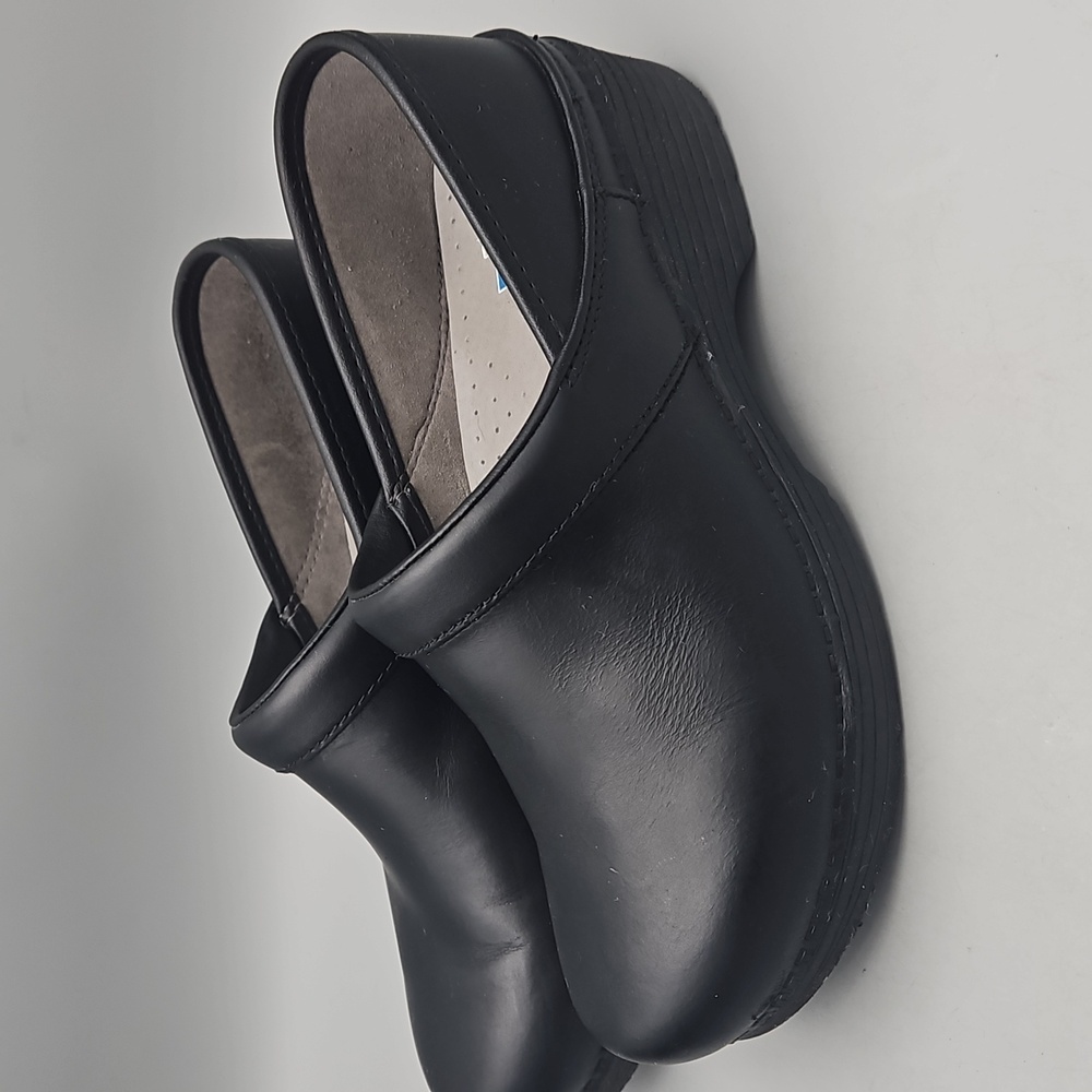 Dansko Black Slip-On Clogs